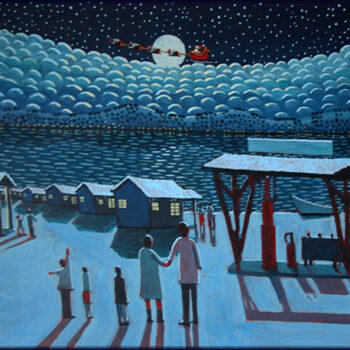 Santa Arrives at Cama Beach SOLD