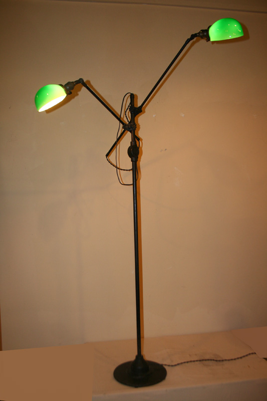 OC White double arm floor lamp