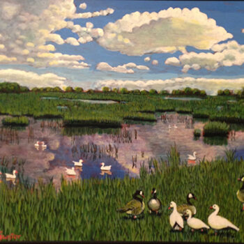 Wetland clouds SOLD
