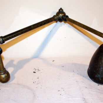 Brass swing arm light